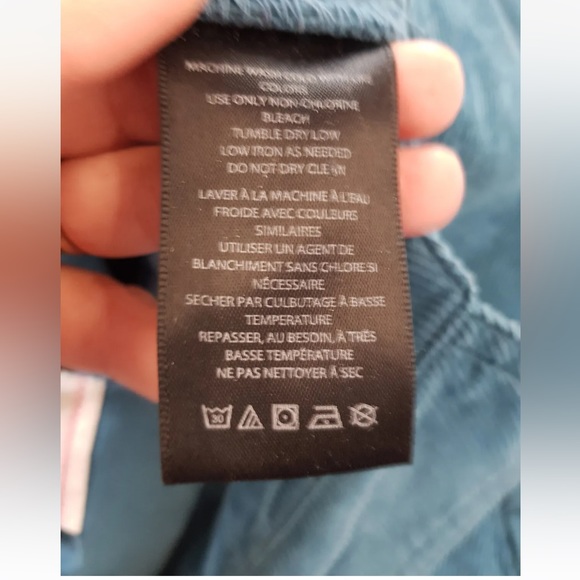 Urban Outfitters Rue Corduroy Jumpsuit XS UK 6 Blue Zip Up Boilersuit BNWT - Picture 11 of 13